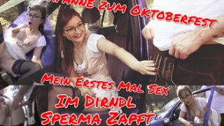 TinyEmily: Mein Erstes Mal Sex im Dirndel Oktoberfest Sexpanne  Dirndlfick!! Sperma Zapft